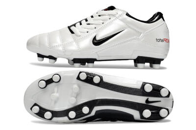 Nike Total 90 III FG Firm Ground Soccer Cleats - White/Black