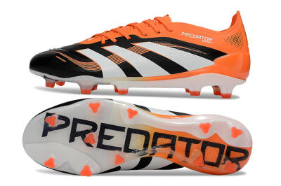 Adidas Predator 25 Elite FG Firm Ground Soccer Cleats - White/Black/Red