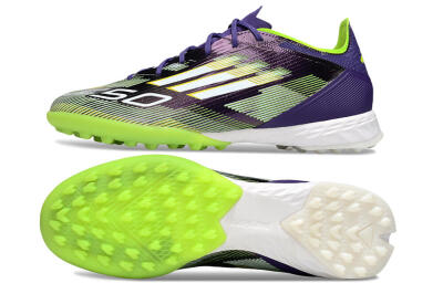 Adidas F50 Pro TF Artificial Turf Soccer Shoes - Purple/White/Yellow