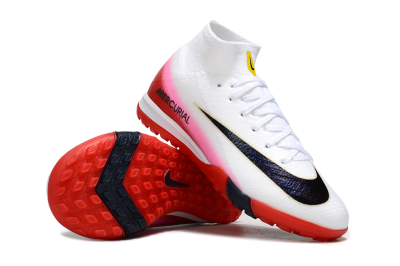 Nike Air Zoom Mercurial Superfly 10 Elite TF Artificial Turf Soccer Shoes - White/Black/Red