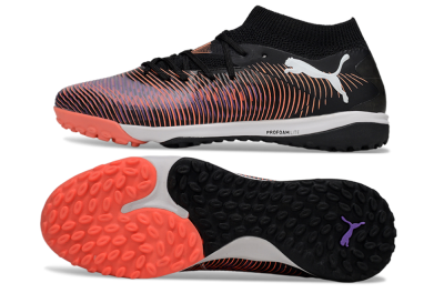 Puma Future 8 Ultimate TF Artificial Turf Soccer Shoes - Black/Pink/Blue