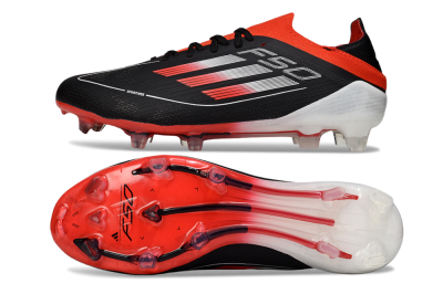 Adidas F50 Elite FG Firm Ground Soccer Cleats - Black/Red/White