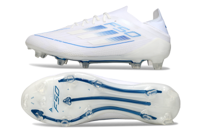 Adidas F50 Elite FG Firm Ground Soccer Cleats - White/Blue