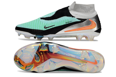 Nike Phantom 6 High Elite FG Firm Ground Soccer Cleats - Jade/Black/Orange
