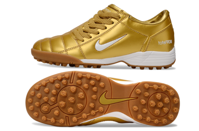 Nike Total 90 III TF Artificial Turf Soccer Shoes - Gold/White