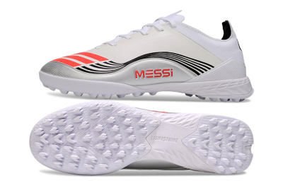 Adidas F50 Elite TF Artificial Turf Soccer Shoes - Beige/Red/Black