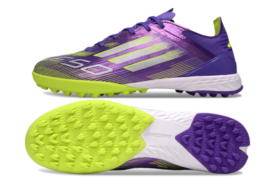Adidas F50 Elite TF Artificial Turf Soccer Shoes - Purple/Yellow/White