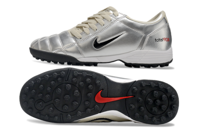 Nike Total 90 III TF Artificial Turf Soccer Shoes - Silver/Black/Red