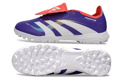 Adidas Predator Elite Foldover Tongue TF Artificial Turf Soccer Shoes - Blue/White/Red