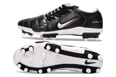 Nike Air Zoom Total 90 III FG Firm Ground Soccer Cleats - Black/Silver/Red