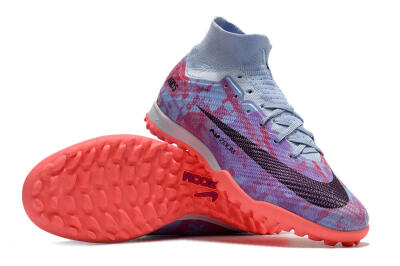 Nike Air Zoom Mercurial Superfly 9 Elite TF Artificial Turf Soccer Shoes - Jade/Purple/Red