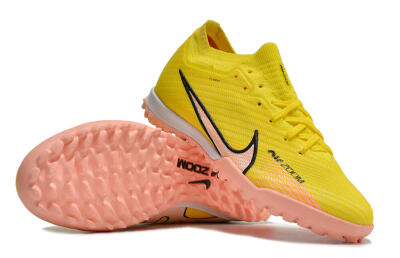Nike Air Zoom Mercurial Vapor 15 Elite TF Artificial Turf Soccer Shoes - Yellow/Pink/Black