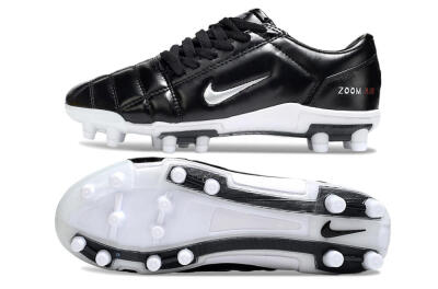 Nike Air Zoom Total 90 III FG Firm Ground Soccer Cleats - Black/Silver/White
