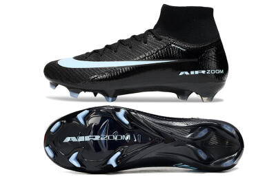 Nike Air Zoom Mercurial Superfly 10 Elite FG Firm Ground Soccer Cleats - Black/Jade
