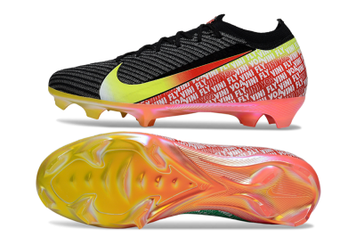 Nike Air Zoom Mercurial Vapor 16 Elite FG Firm Ground Soccer Cleats - Black/Yellow/Red
