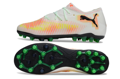 Puma Future 8 Ultimate MG Multi Ground Soccer Cleats - White/Red/Blue