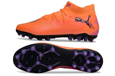 Puma Future 8 Ultimate MG Multi Ground Soccer Cleats - Red/Black/Pink