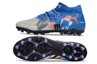 Puma Future 8 Ultimate MG Multi Ground Soccer Cleats - Blue/Red/Black