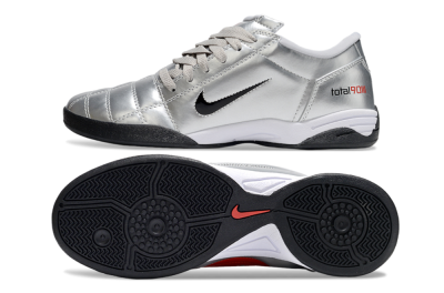 Nike Total 90 III IC Indoor & Futsal Soccer Shoes - Silver/Black