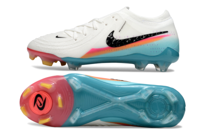 Nike Phantom GX 2 Elite FG Firm Ground Soccer Cleats - White/Red/Jade