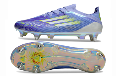 Adidas F50 Elite SG Soft Ground Soccer Cleats - Blue/Silver/Gold