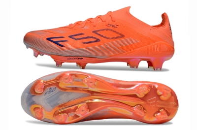 Adidas F50+ Lightstrike Pro FG Firm Ground Soccer Cleats - Red/Blue/Silver