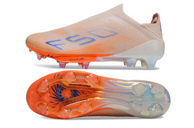 Adidas F50+ Lightstrike Pro Laceless FG Firm Ground Soccer Cleats - Red/Blue/White