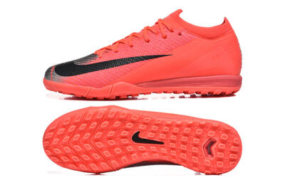 Nike Air Zoom Mercurial Vapor 16 Elite TF Artificial Turf Soccer Shoes - Red/Silver/Black