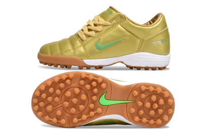Nike Total 90 III TF Artificial Turf Soccer Shoes - Gold/Green/White