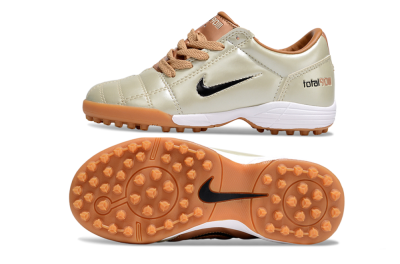 Nike Total 90 III TF Artificial Turf Soccer Shoes - Gold/Black/White