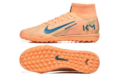 Nike Air Zoom Mercurial Superfly 10 Elite TF Artificial Turf Soccer Shoes - Pink/Blue/Yellow