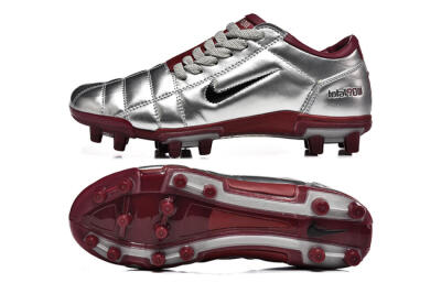 Nike Total 90 III FG Firm Ground Soccer Cleats - Silver/Black/Red