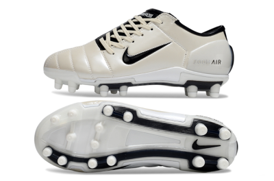 Nike Air Zoom Total 90 III FG Firm Ground Soccer Cleats - Beige/Black/White