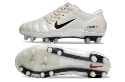 Nike Air Zoom Total 90 III FG Firm Ground Soccer Cleats - White/Black/Red