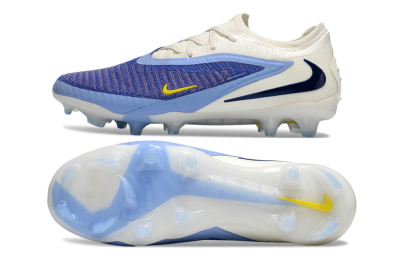 Nike Phantom 6 Elite Low FG Firm Ground Soccer Cleats - Blue/White/Black
