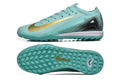 Nike Air Zoom Mercurial Vapor 16 Elite TF Artificial Turf Soccer Shoes - Jade/Gold/Black