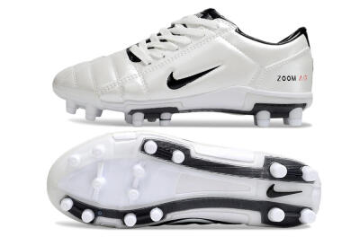 Nike Air Zoom Total 90 III FG Firm Ground Soccer Cleats - Beige/Black/White