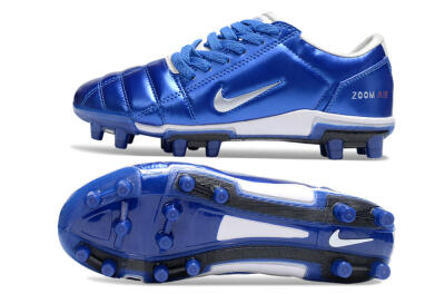 Nike Air Zoom Total 90 III FG Firm Ground Soccer Cleats - Blue/Silver/White