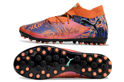 Puma Future 8 Ultimate MG Multi Ground Soccer Cleats - Orange/Pink/Blue