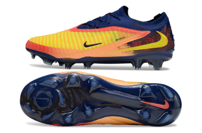 Nike Phantom 6 Elite Low FG Firm Ground Soccer Cleats - Yellow/Red/Blue/Gold