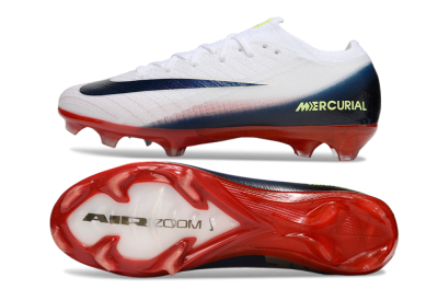 Nike Air Zoom Mercurial Vapor 16 Elite FG Firm Ground Soccer Cleats - White/Blue/Yellow