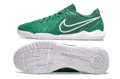 Nike Tiempo Legend 10 Academy IC Indoor & Futsal Soccer Shoes - Green/White