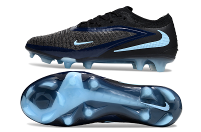 Nike Phantom 6 Elite Low FG Firm Ground Soccer Cleats - Black/Blue/Jade