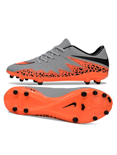 Nike Hypervenom Phantom II FG Firm Ground Soccer Cleats - Grey/Black/Orange