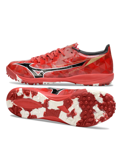 Mizuno Morelia Alpha Beta TF Artificial Turf Soccer Shoes - Red/Black/White
