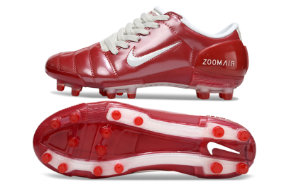Nike Air Zoom Total 90 III FG Firm Ground Soccer Cleats - Red/White