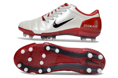 Nike Air Zoom Total 90 III FG Firm Ground Soccer Cleats - Beige/Black/Red