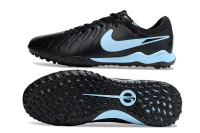 Nike Tiempo Legend 10 Academy TF Artificial Turf Soccer Shoes - Black/Jade