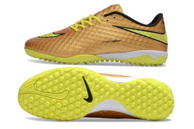 Nike Hypervenom Phantom TF Artificial Turf Soccer Shoes - Gold/Black/Yellow