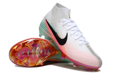 Nike Air Zoom Mercurial Superfly 10 Elite FG Firm Ground Soccer Cleats - White/Pink/Black